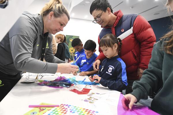 Child attending Safeguarding workshop