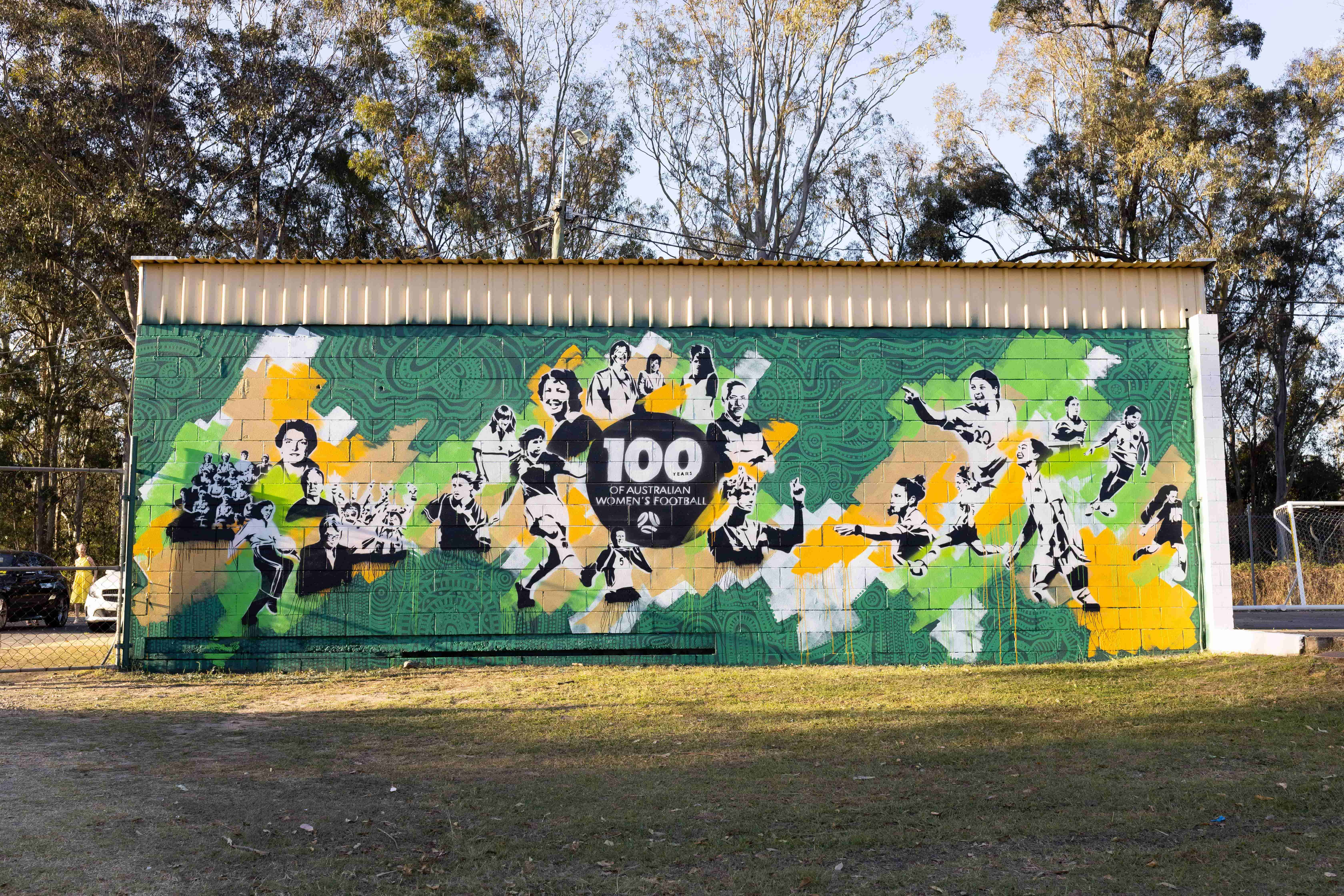 100 Years of Women's Football Mural